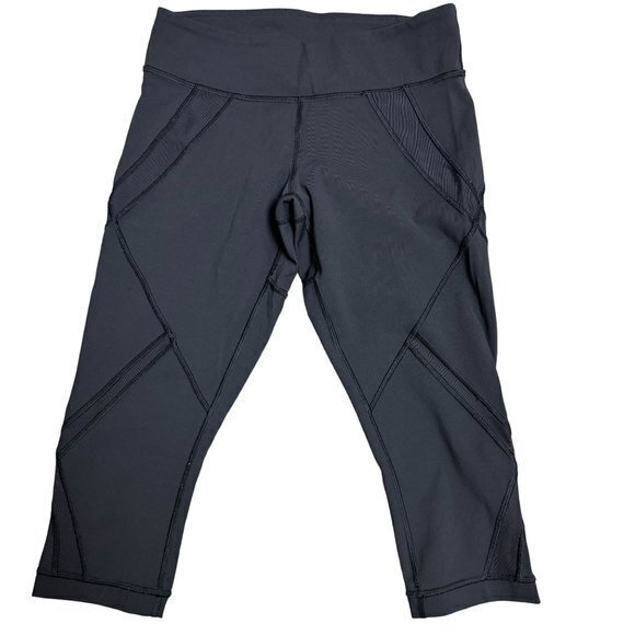 Lululemon Womens Size 4 Black Casual Workout Capri‎ Leggings - Picture 1 of 6
